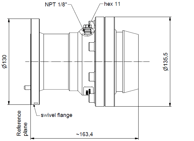 318EIA-HCA300-019 connector, dimensions in mm