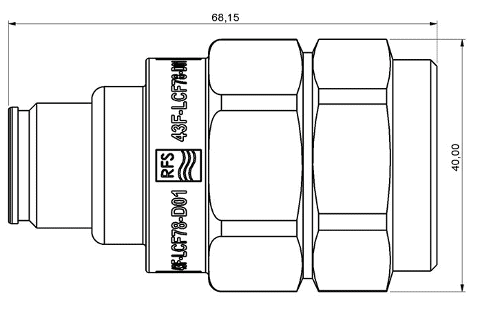 43F-LCF78-D01 Outline Drawing